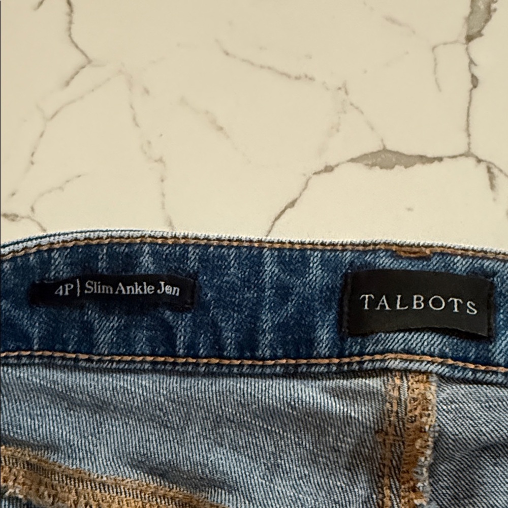 Talbots Classic Skinny Jeans in Medium Blue Wash - Picture 2 of 4